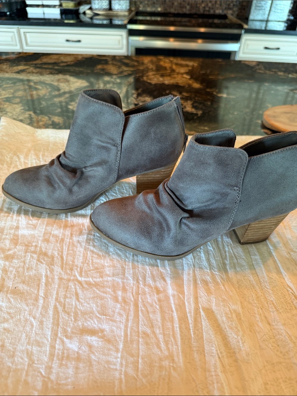 Report Grey Clarice Heeled Booties  size 7 nwot